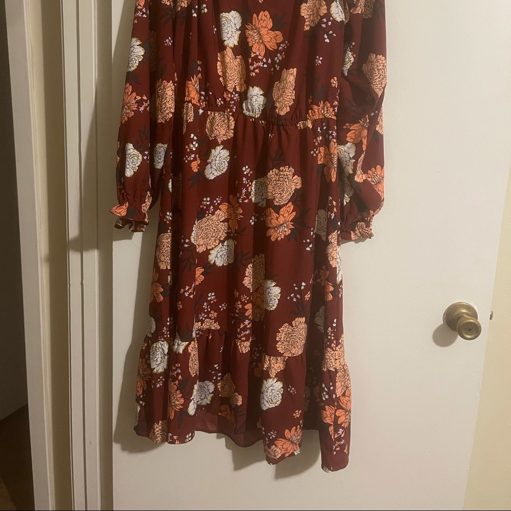 Flower print dress